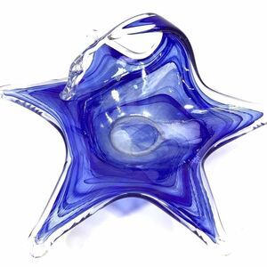 Murano Art Glass Starfish Candy Dish Artsy Collectible Whimsical  Ocean Lover